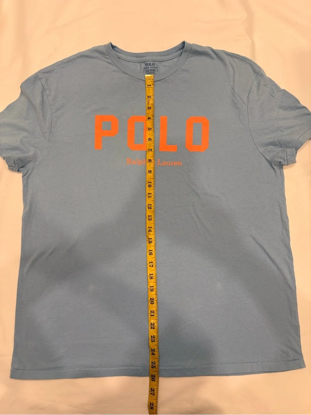 Men’s Blue Polo Ralph Lauren Classic Fit Graphic Short Sleeve Shirt Size L